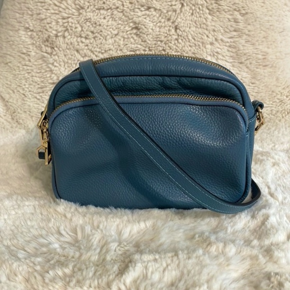 👜 Pom Pom London Mayfair Bag - Slate Blue